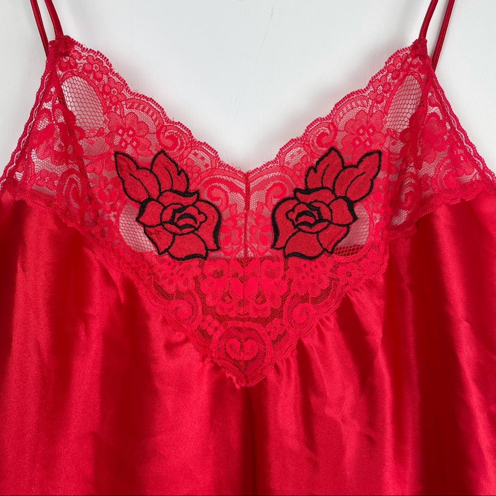 50's Baby Pink Lace Slip with Ruffle Skirt by Val Mode